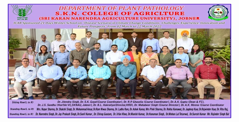 Winter School Plant Pathology