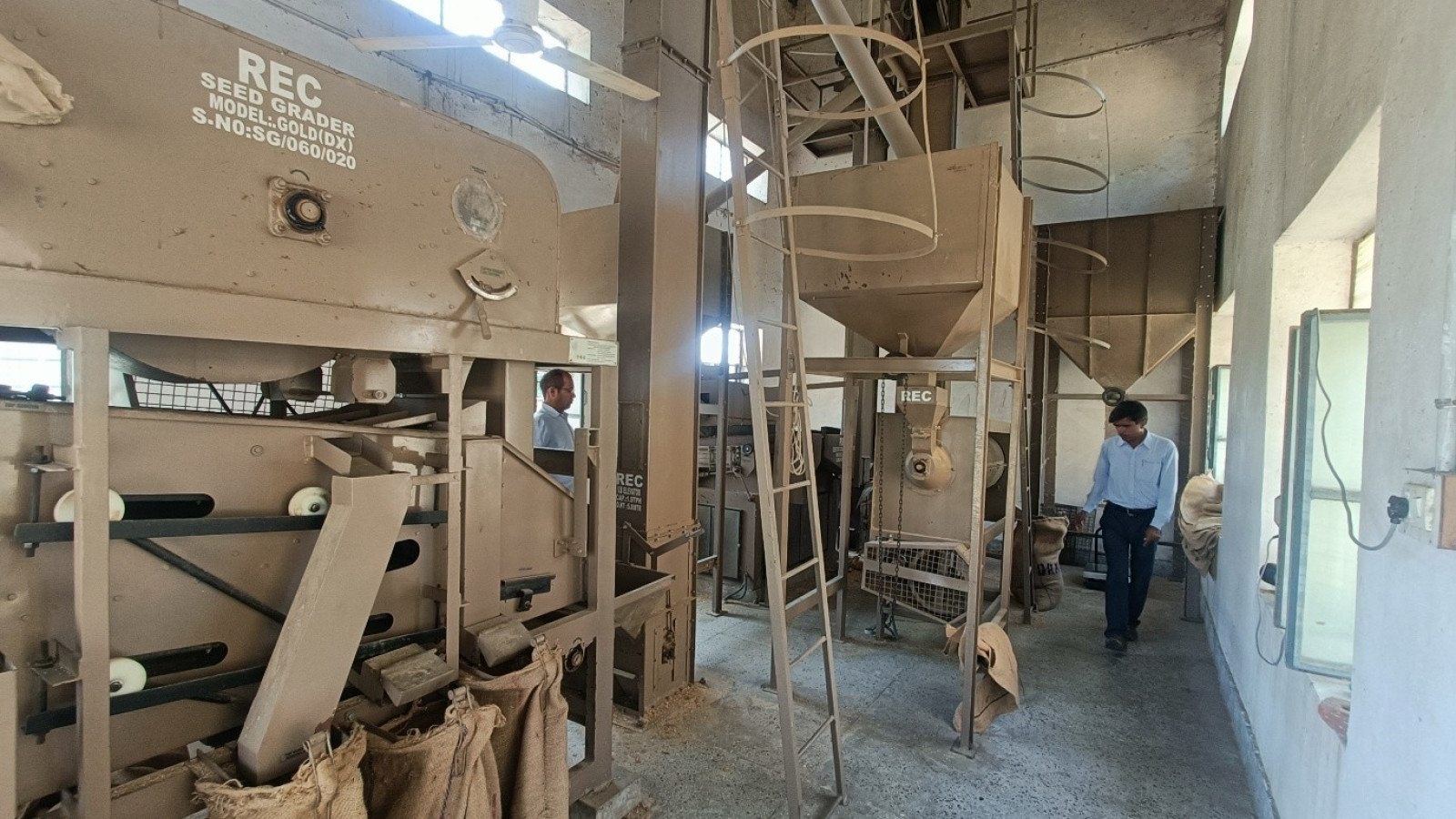 Grading of breeder seed of wheat at ARS Navgaon